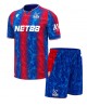 Günstige Crystal Palace Eddie Nketiah #9 Heimtrikotsatz Kinder 2024-25 Kurzarm (+ Kurze Hosen)